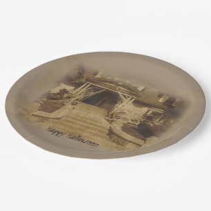 Haunted House Paper Plate