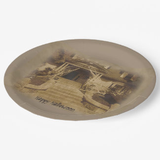 Haunted House Paper Plate