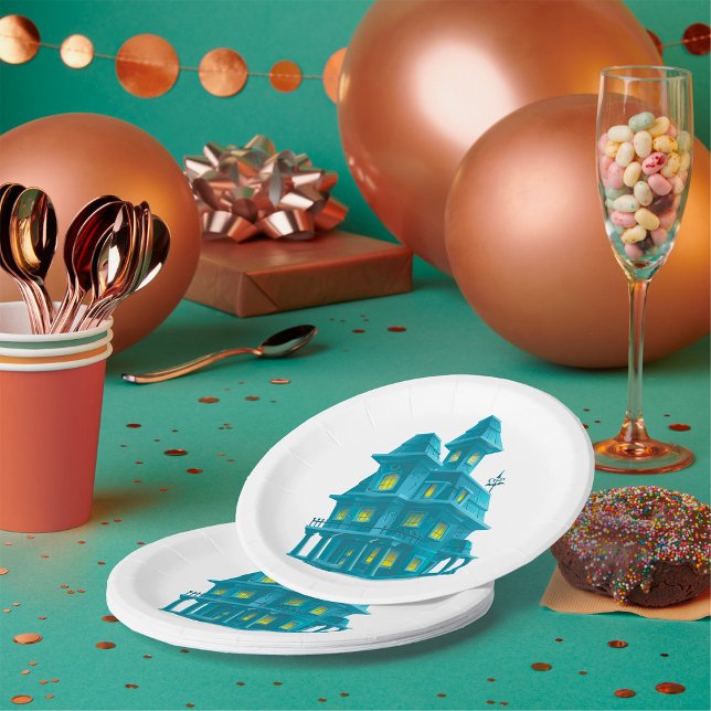 Haunted House Paper Plate (Creator Uploaded)
