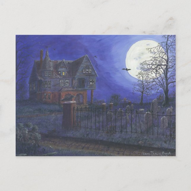 Haunted House Post Card (Front)
