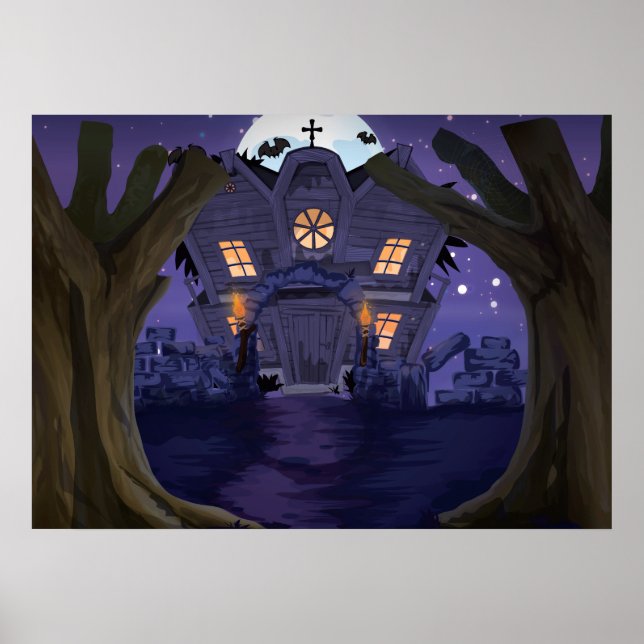 haunted house poster (Front)