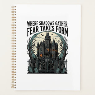 Haunted House Quote Shirt Vintage Gothic Cemetery Planner