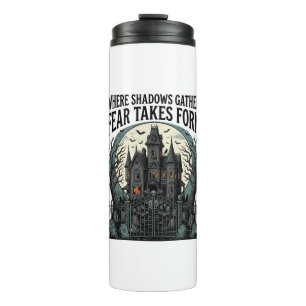 Haunted House Quote Shirt Vintage Gothic Cemetery Thermal Tumbler