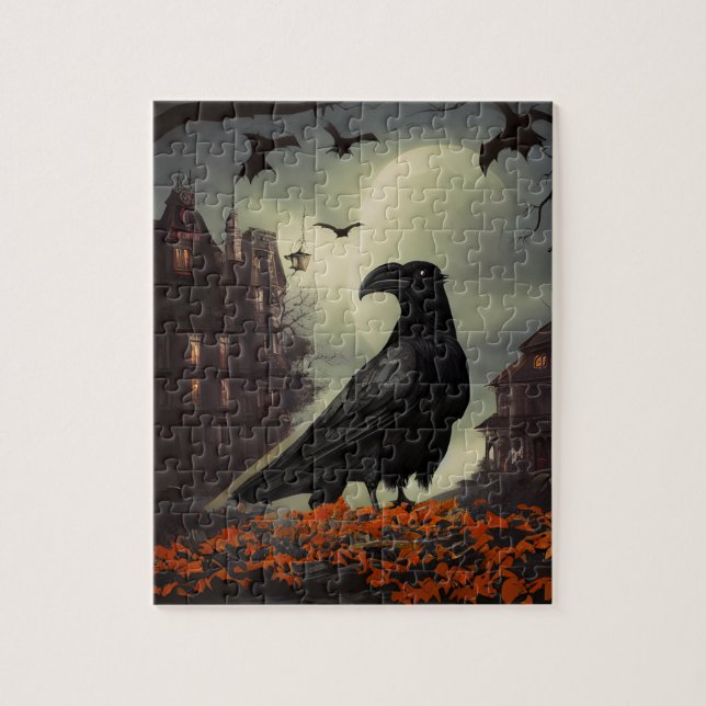 Haunted House Raven  Jigsaw Puzzle (Vertical)