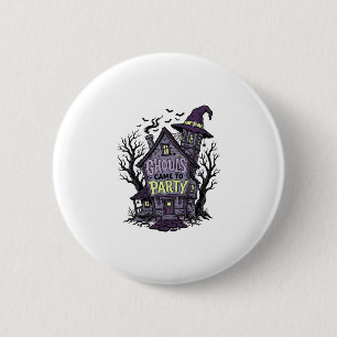 Haunted House Shirt Cute Spooky Party Halloween De 6 Cm Round Badge
