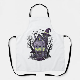 Haunted House Shirt Cute Spooky Party Halloween De Apron