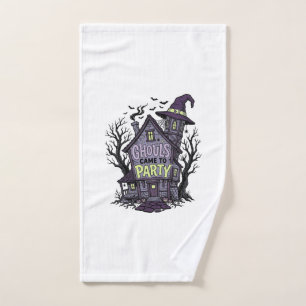 Haunted House Shirt Cute Spooky Party Halloween De Hand Towel