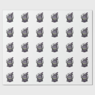 Haunted House Shirt Cute Spooky Party Halloween De Wrapping Paper