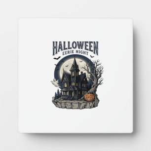 Haunted House Shirt Vintage Engraving Spooky Seaso Plaque