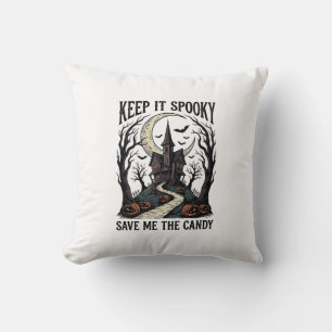 Haunted House Shirt Vintage Halloween Engraving Ar Cushion