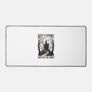 Haunted House Shirt Vintage Halloween Engraving Ar Desk Mat