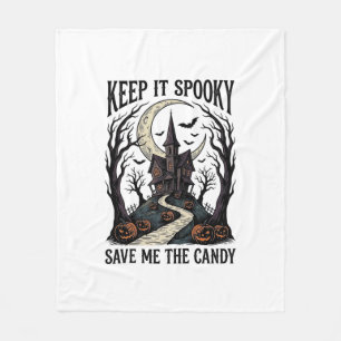 Haunted House Shirt Vintage Halloween Engraving Ar Fleece Blanket