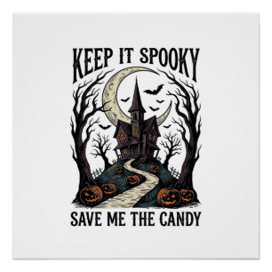 Haunted House Shirt Vintage Halloween Engraving Ar Poster