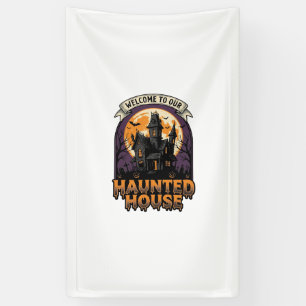 Haunted House Shirt Vintage Halloween Welcome Desi Banner