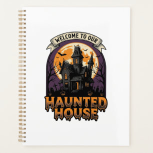 Haunted House Shirt Vintage Halloween Welcome Desi Planner