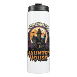 Haunted House Shirt Vintage Halloween Welcome Desi Thermal Tumbler