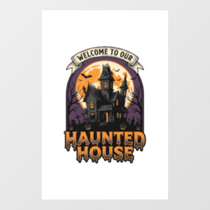 Haunted House Shirt Vintage Halloween Welcome Desi Window Cling