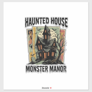 Haunted House Shirt Vintage Monster Manor Design