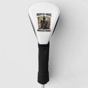 Haunted House Shirt Vintage Monster Manor Design Golf Head Cover