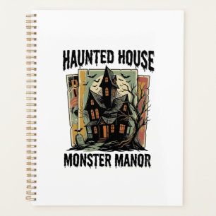 Haunted House Shirt Vintage Monster Manor Design Planner
