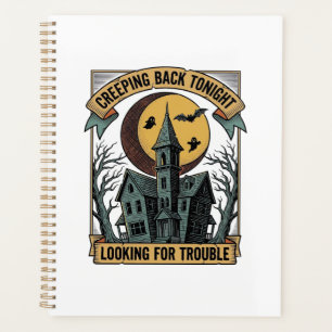Haunted House Shirt with Engraved Spooky Manor Moo Planner