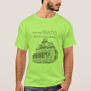 Haunted House Sketch T-Shirt