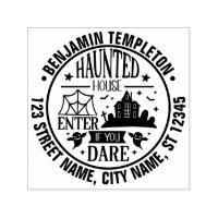 Haunted House Spider Webs Ghosts Name Address