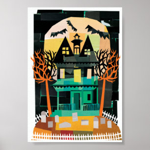 Haunted House Spooks Poster