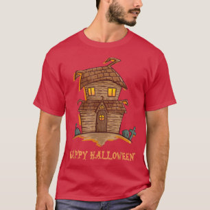Haunted House Spooky Pumpkin Happy Halloween 2022 T-Shirt