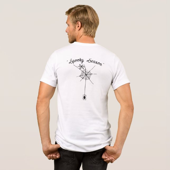 Haunted House Spooky T-Shirt 👻🎃 Tri-Blend Shirt (Back Full)