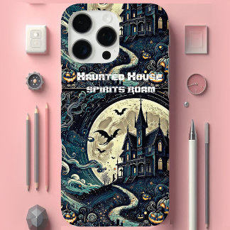 Haunted House Spooky Vibes Spirits Roam Vintage  iPhone 16 Pro Max Case