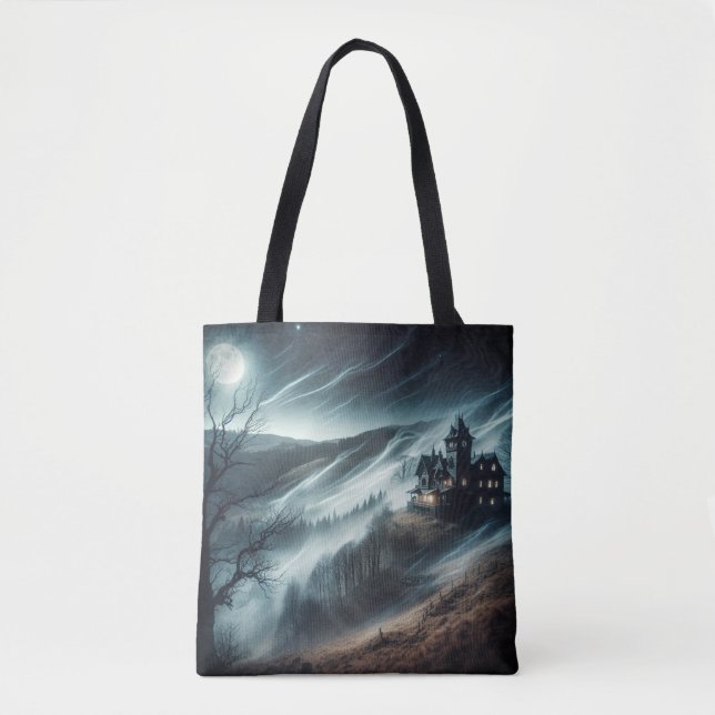 Haunted House Tote Bag (Front)