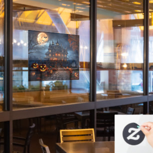 Haunted House Window Cling