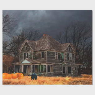 Haunted House Wrapping Paper