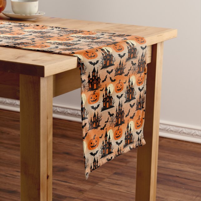 Haunted Houses Short Table Runner (In Situ)