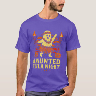 Haunted Hula Night Funny Ghost Halloween Summerwee T-Shirt