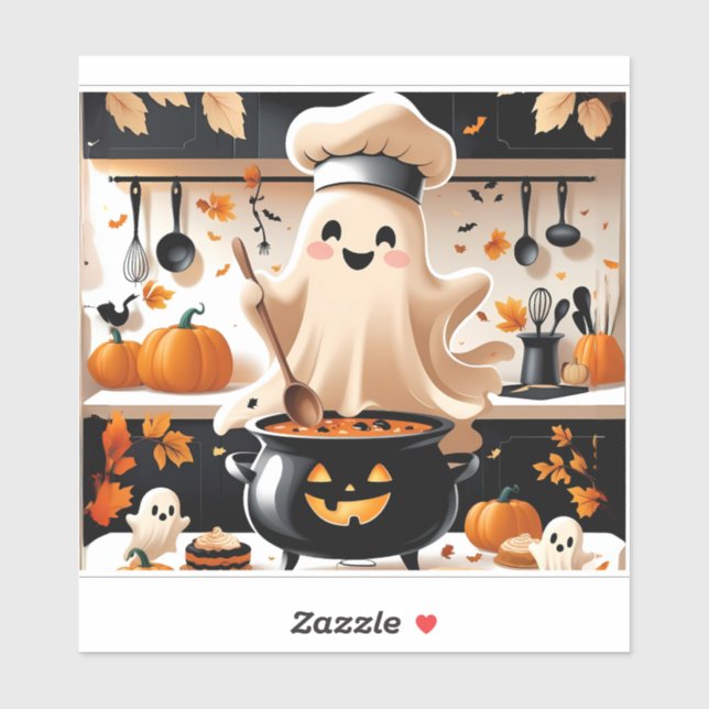 Haunted & Hungry – Kawaii Ghost Chef in the Kitche (Sheet)