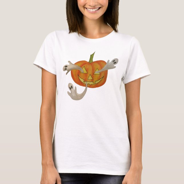 haunted jack o lantern T-Shirt (Front)