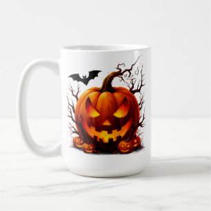 Haunted Jack O Lantern With Glowing Eyes 🎃 Coffee Mug