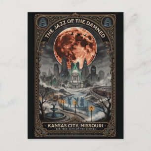Haunted Kansas, Missouri Vintage Horror Travel   Postcard