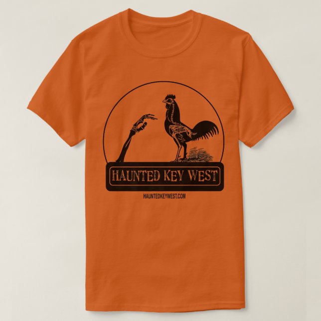 Haunted Key West Zombie Rooster  T-Shirt (Design Front)