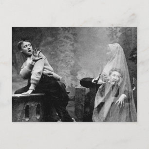 Haunted Lane - Vintage Ghost Photo 1880 Postcard