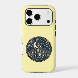 Haunted Library Bookish Halloween Ghost Badge