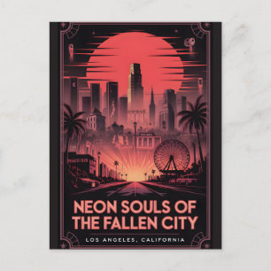 Haunted Los Angeles Vintage Horror Travel Postcard