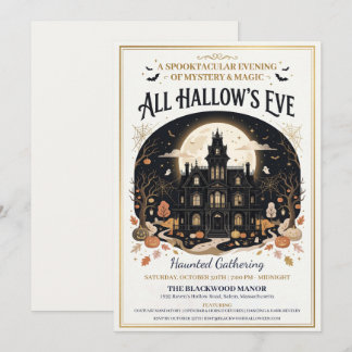 Haunted Manor Halloween Party Invitation