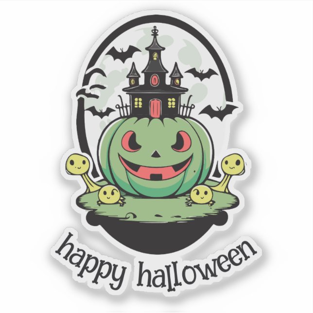 Haunted Mansion and Jack-o-Lantern (Front)