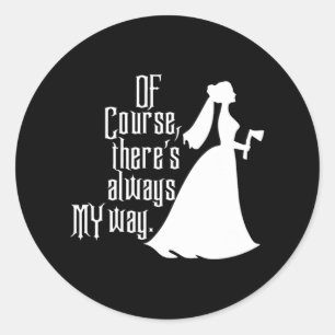 Haunted Mansion  Classic Round Sticker