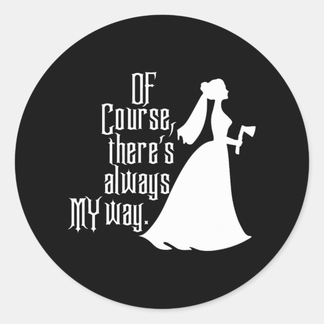 Haunted Mansion  Classic Round Sticker (Front)