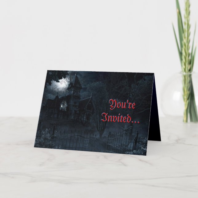 Haunted Mansion Custom Greeting Card (Front)