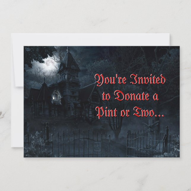 Haunted Mansion Custom Invitation (Front)